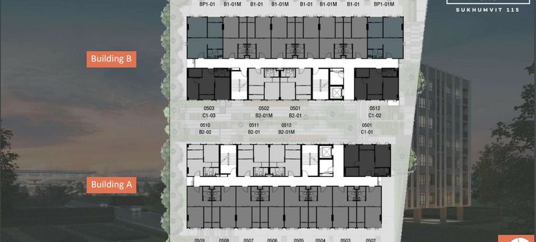 Master Plan of บี ลอฟท์ ไลท์ สุขุมวิท 115 - Photo 1