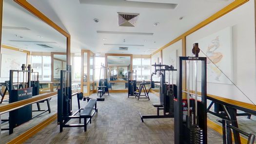 3D视图 of the Communal Gym at Langsuan Ville