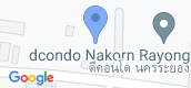 地图概览 of D Condo Nakorn Rayong