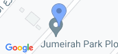 지도 보기입니다. of Jumeirah Park Homes