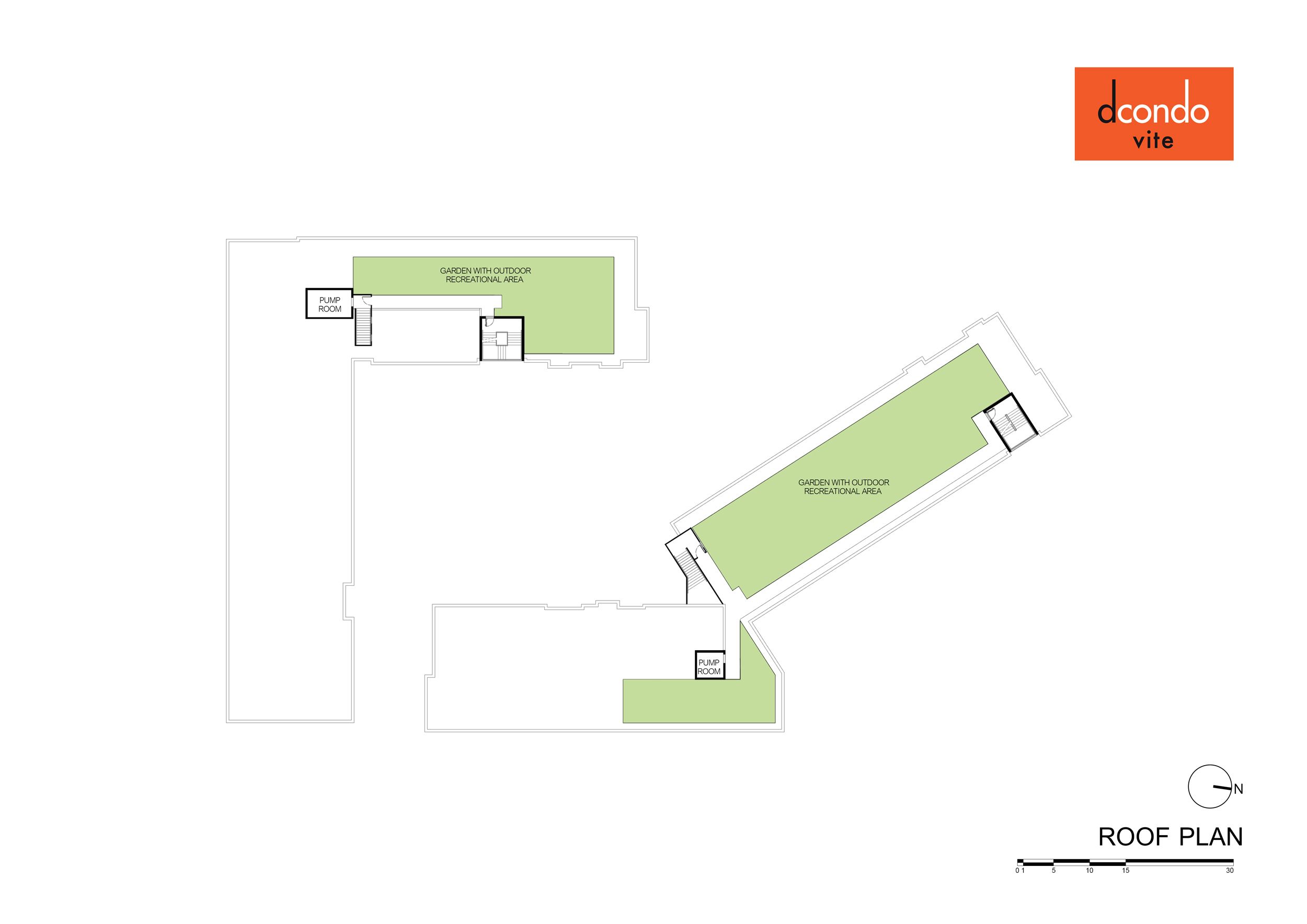 Building Floor Plan of ดีคอนโด วีเต้ - ชั้น ชั้นดาดฟ้า