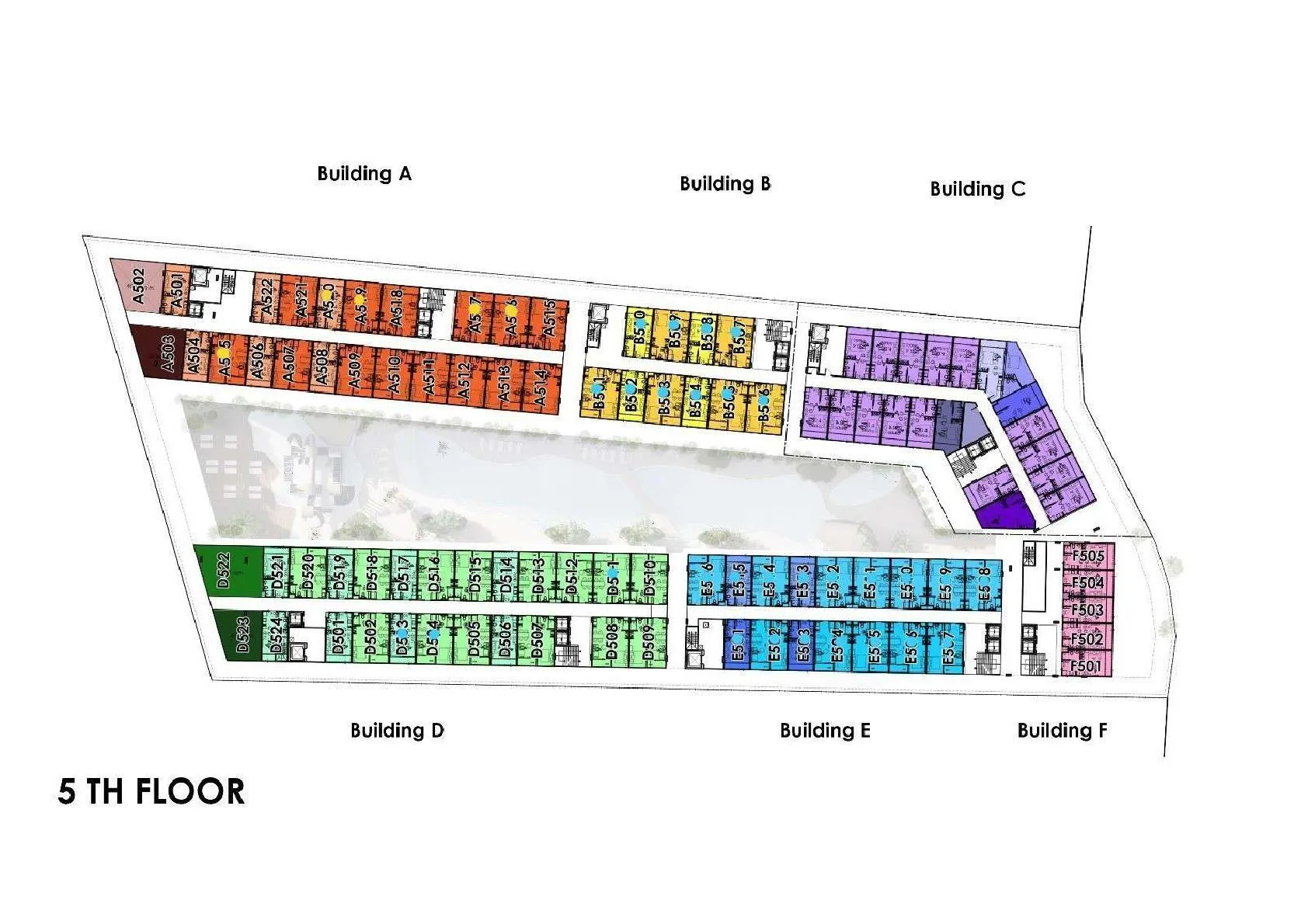 Building Floor Plan of ซัน ฮิลส์ ลายัน ภูเก็ต - ชั้น 5