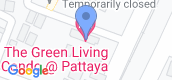 地图概览 of The Green Living Condo Pattaya
