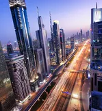 Blick auf die City in Dubai