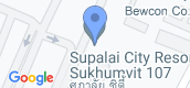 Просмотр карты of Supalai City Resort Sukhumvit 107