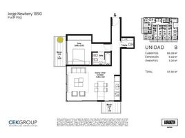 1 Schlafzimmer Appartement zu verkaufen im Newbery 1890 506 con cochera, Federal Capital, Buenos Aires