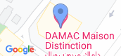 Map View of Damac Maison The Distinction