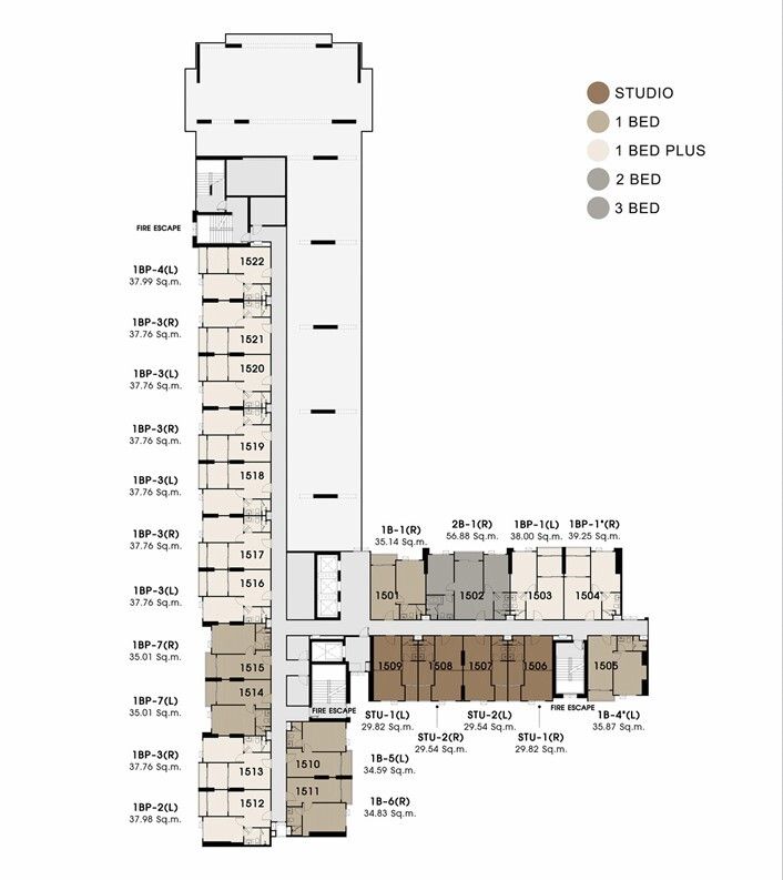 Building Floor Plan of แอสตร้า อินฟินิท - ชั้น 14