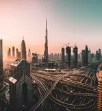 Blick auf die City in Dubai