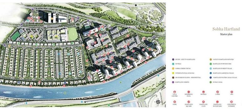 Master Plan of Sobha Hartland - Water Canal Villas - Photo 1