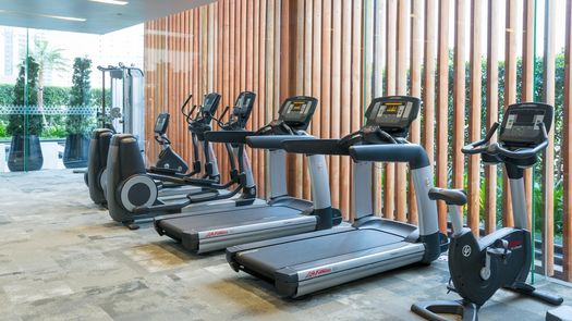 3D视图 of the Communal Gym at 185 Rajadamri