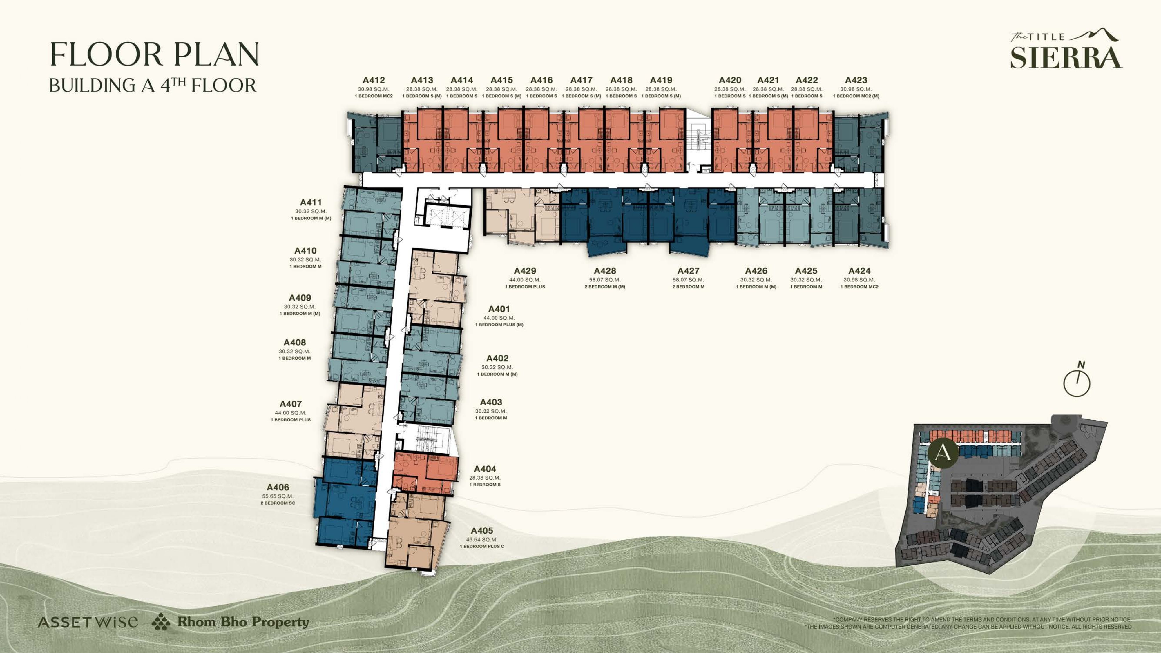 Building Floor Plan of The Title Sierra - ชั้น 3
