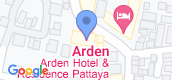 Map View of Arden Hotel & Residence Pattaya