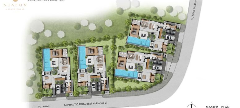 Master Plan of ซีซั่น โรสวูด บาย ซีซัน ลักชัวรี วิลล่าส์ - Photo 1