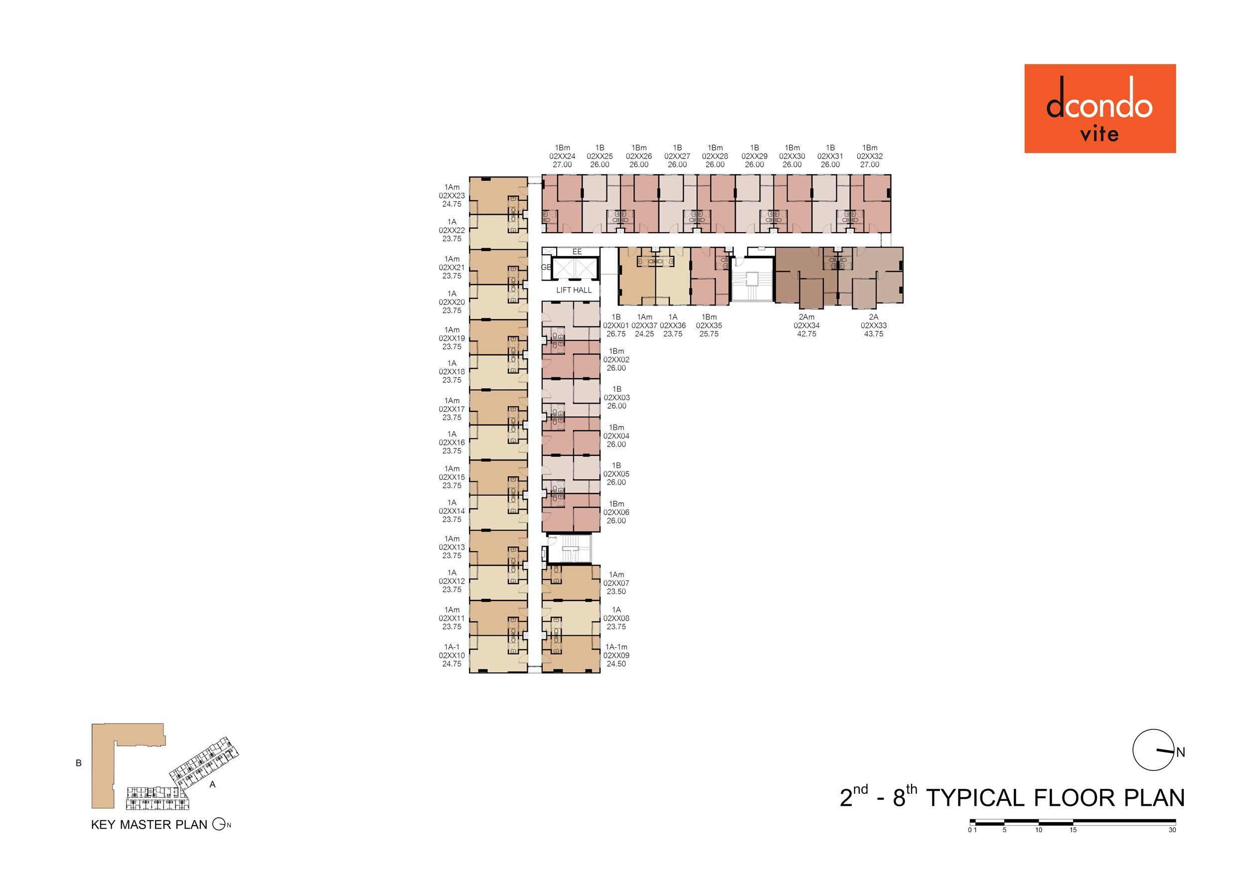 Building Floor Plan of ดีคอนโด วีเต้ - ชั้น ชั้นดาดฟ้า