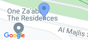 मैप व्यू of One Za abeel Residences 