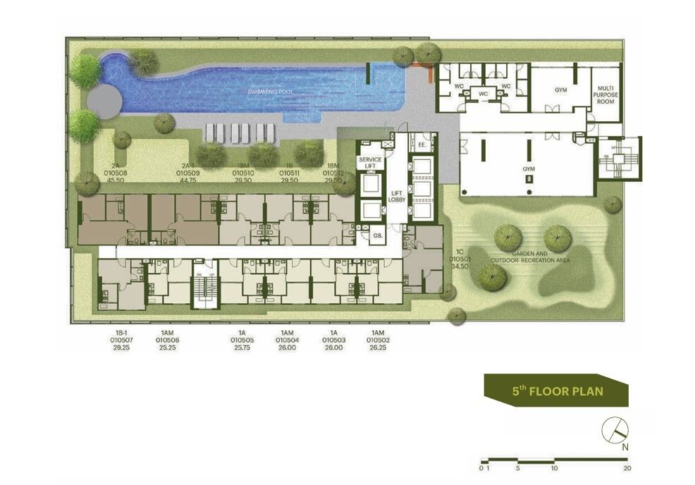 Building Floor Plan of เดอะ เบส วงศ์สว่าง - ชั้น 5