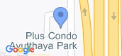 Просмотр карты of Plus Condo Ayutthaya Park