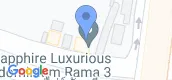 Map View of Sapphire Luxurious Condominium Rama 3