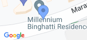 Map View of Millennium Binghatti Residences