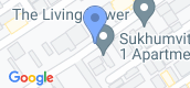 Map View of The Living Tower Sukhumvit 64