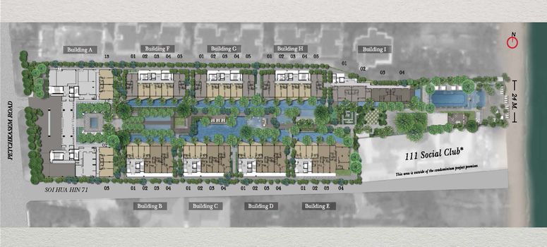 Master Plan of อินเตอร์คอนติเนนตัล เรสซิเดนเซส หัวหิน - Photo 1