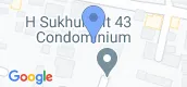 Vista del mapa of H Sukhumvit 43