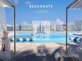 3 침실 Beachgate by Address에서 판매하는 아파트, EMAAR Beachfront