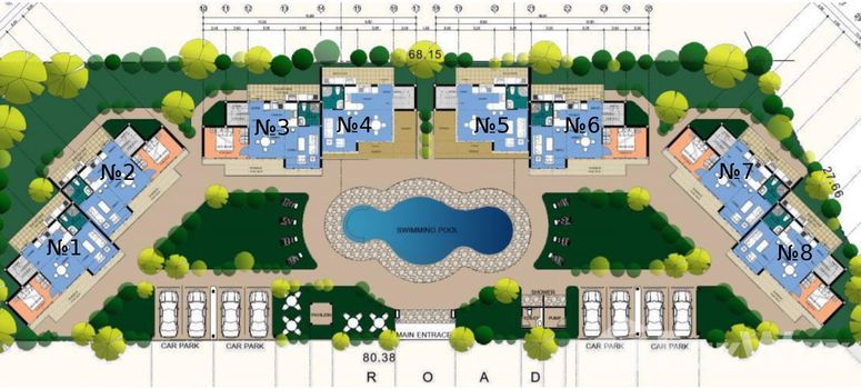 Master Plan of ซันไรซ์ วิลลา รีสอร์ต - Photo 1