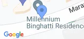 Map View of Millennium Binghatti Residences