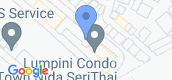 Map View of Lumpini Condo Town Nida - Serithai