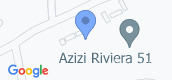 地图概览 of Azizi Riviera Azure