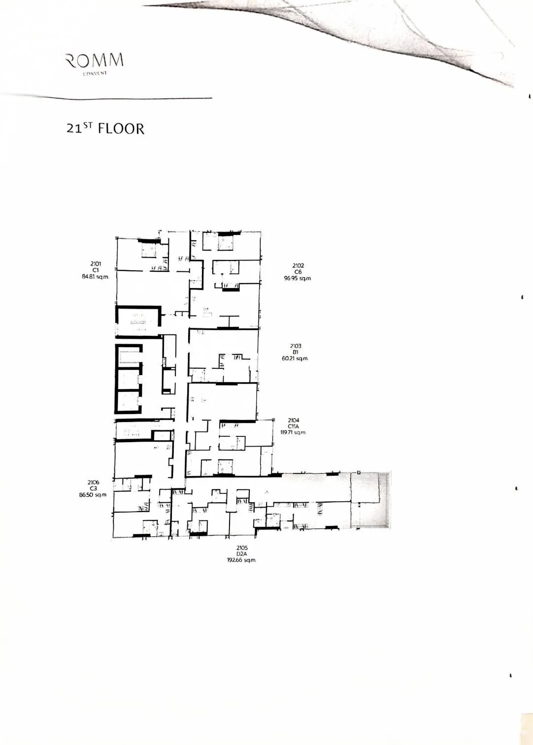3 Bedroom Condo for sale at ROMM Convent — photo 2