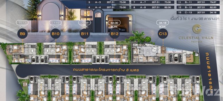 Master Plan of Celestial Villa Pattaya - Photo 2