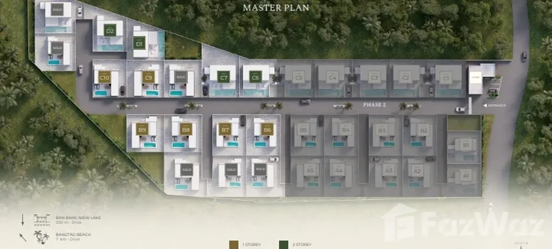 Master Plan of ซันไรซ์ เลค วิลล่า - Photo 1