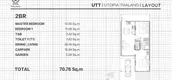 Unit Floor Plans of Utopia Thalang