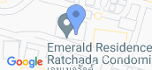 Vista del mapa of Emerald Residence Ratchada