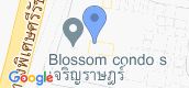 Map View of Blossom Condo At Sathorn-Charoenrat