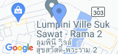 Vista del mapa of Lumpini Ville Suksawat - Rama 2