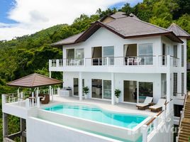 苏梅岛 波普托 Huge 4-Bedroom Sea View Pool Villa in Bophut Hills 4 卧室 别墅 售 