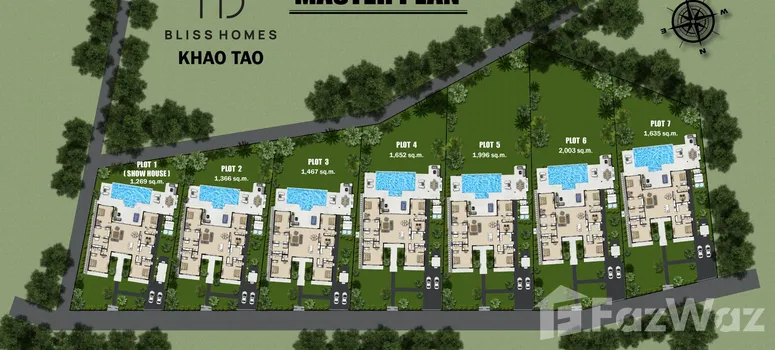 Master Plan of บลิสโฮมส์ เขาเต่า - Photo 1