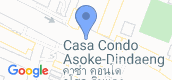 지도 보기입니다. of Casa Condo Asoke-Dindaeng