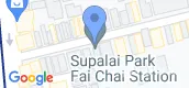 Vista del mapa of Supalai Park Yaek Fai Chai Station..