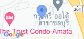 Vista del mapa of The Trust condo Amata