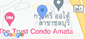 地图概览 of The Trust Condo Amata – Chonburi