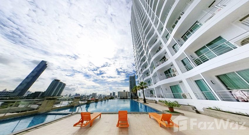วิวเสมือนจริง of the Communal Pool at ศุภาลัย ริเวอร์เพลส