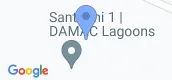 지도 보기입니다. of Santorini