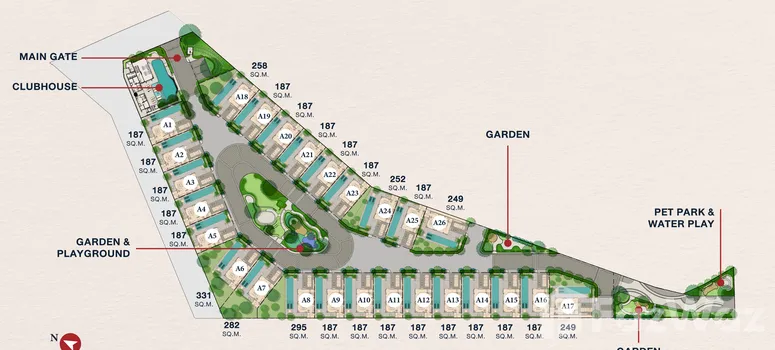 Master Plan of เดอะไตเติ้ล เอสเตลลา วิลล่า ในยาง - Photo 1