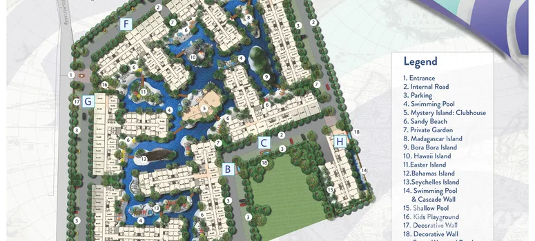 Master Plan of Seven Seas Resort - Photo 1