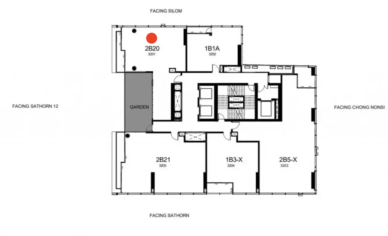 For sale 2 bed condo in Sathon, Bangkok